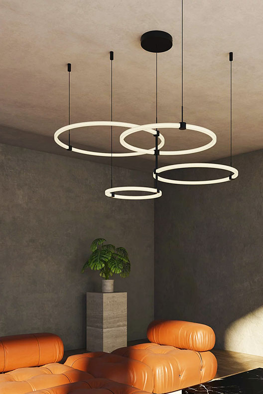 Chandeliers.