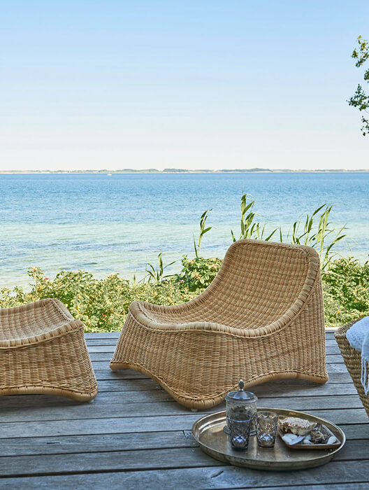 Chill Outdoor Chair with Stool by Sika Design
