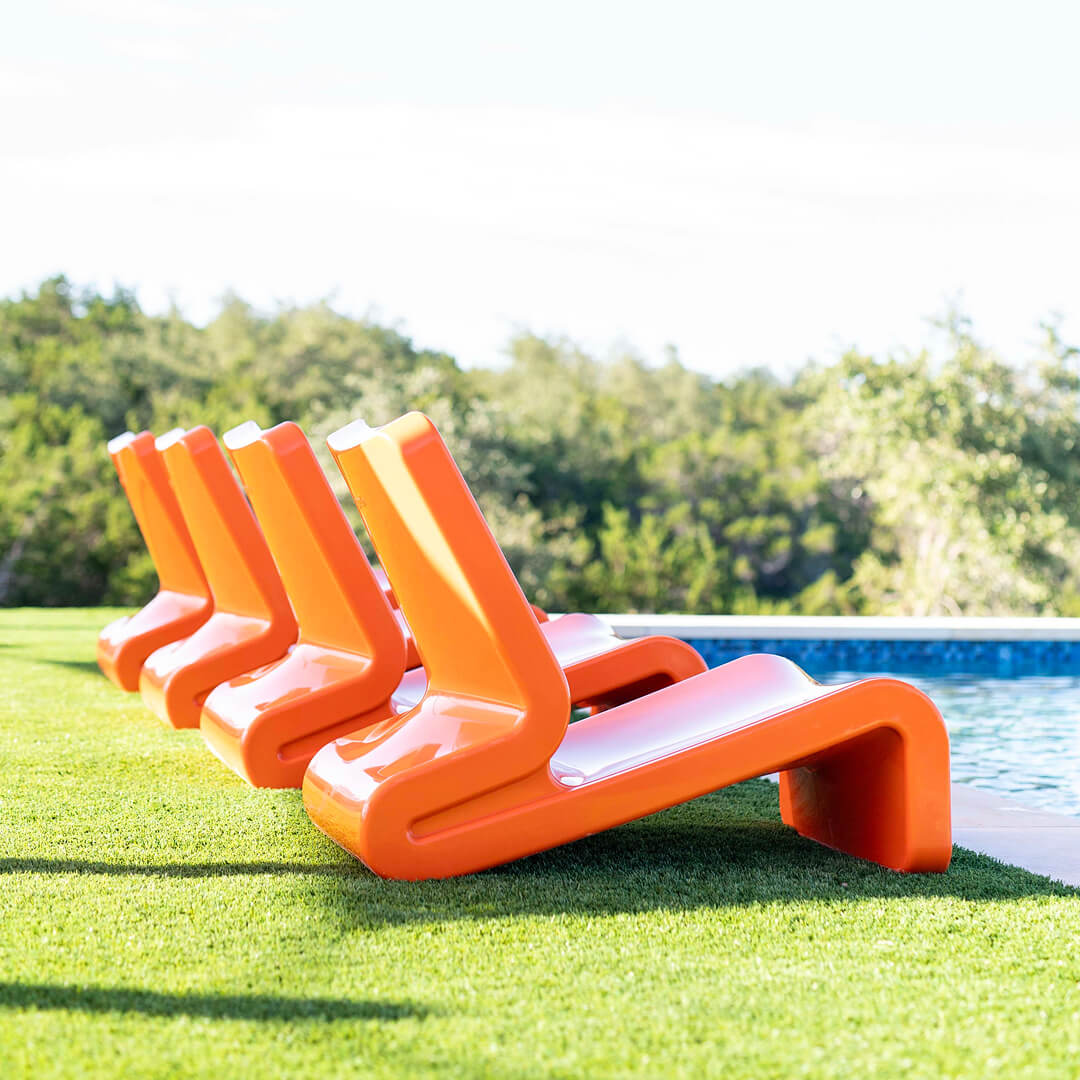 Line Outdoor Lounge Chair by Tupelo Goods