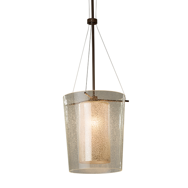 Fusion Amani Center Drum Pendant by Justice Design Group.