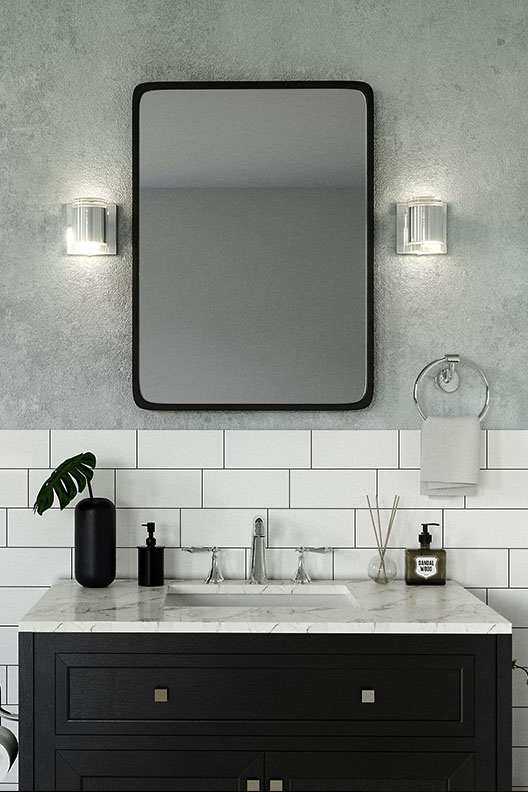 Open Box Bath + Vanity Lights.