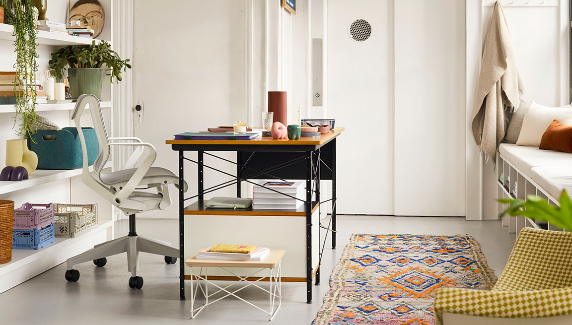 Eames® Desk Unit 20 by Herman Miller®.