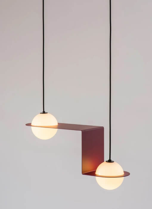 Laurent 06 Wide Offset Duo Pendant