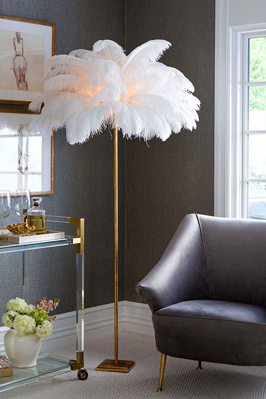 Josephine Feather Floor Lamp by Regina Andrew.