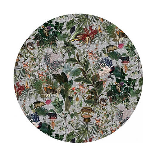 Menagerie of Extinct Animals Round Area Rug By Moooi Carpets