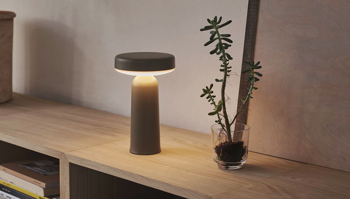 Ease Portable LED Table Lamp by Muuto.