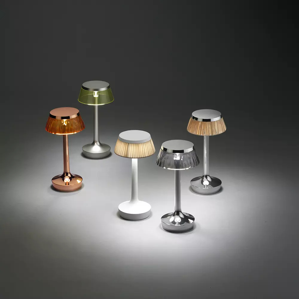 Bon Jour Unplugged LED Table Lamps.