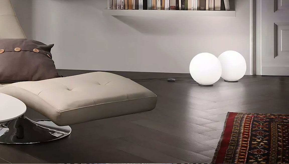 Table + Floor Lamps.