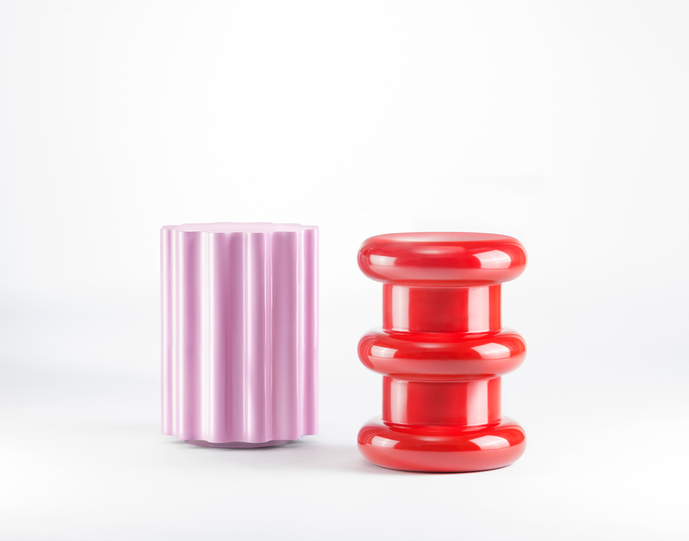Colonna Stool and Pilastro Stool by Kartell.
