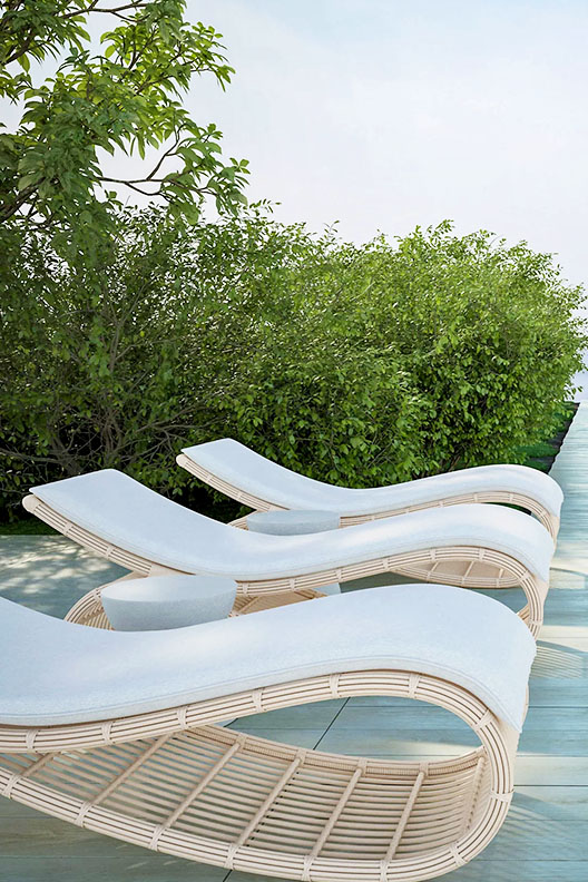 Paloma Wave Lounge Chair by Azzurro Living.