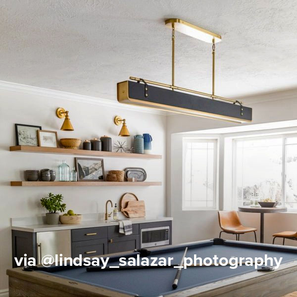 Valise LED Linear Suspension by Alora Lighting via @lindsay_salazar_photography.