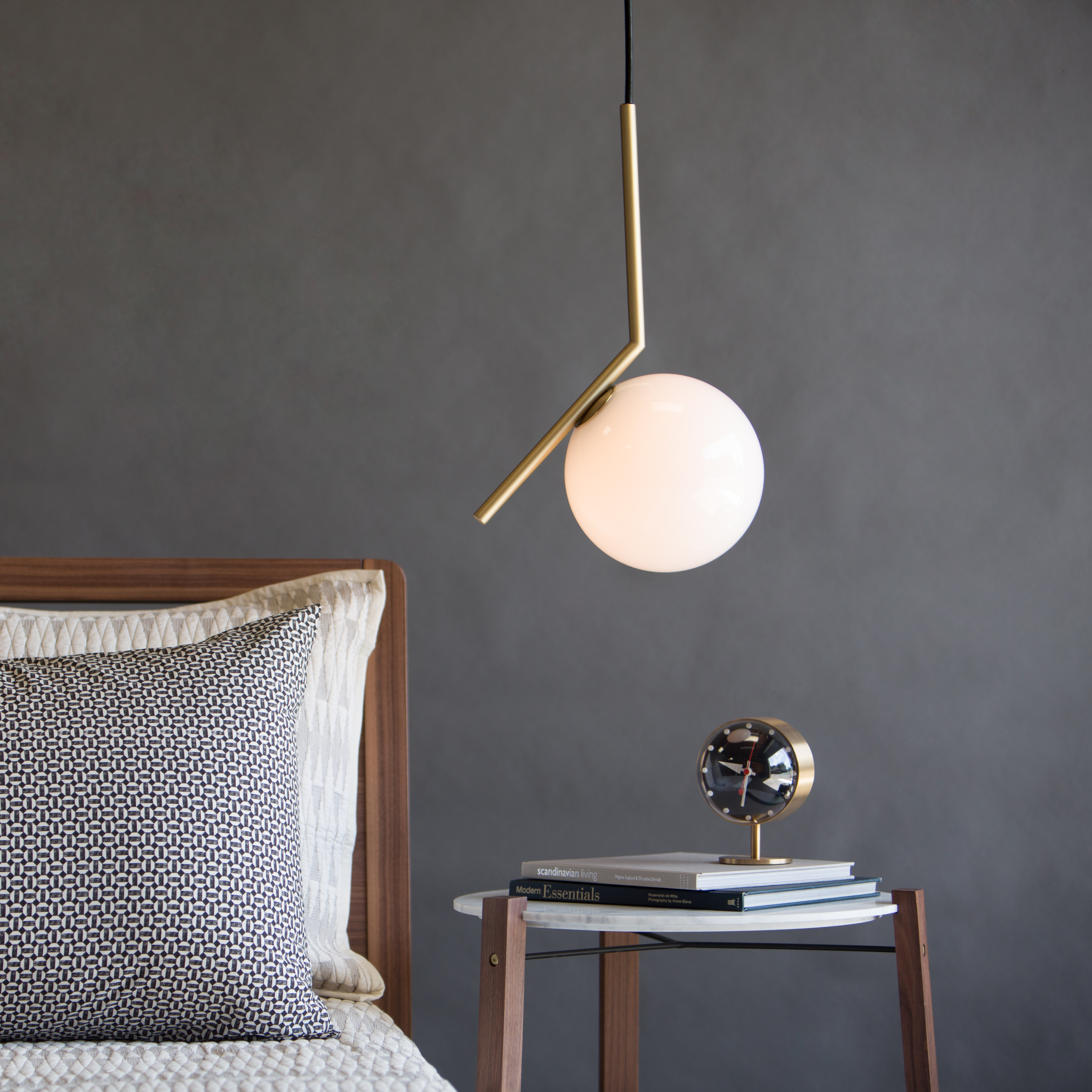 Buy the IC Lights S Pendant, Nelson Night Clock and the Free Range Side Table at Lumens.com today!