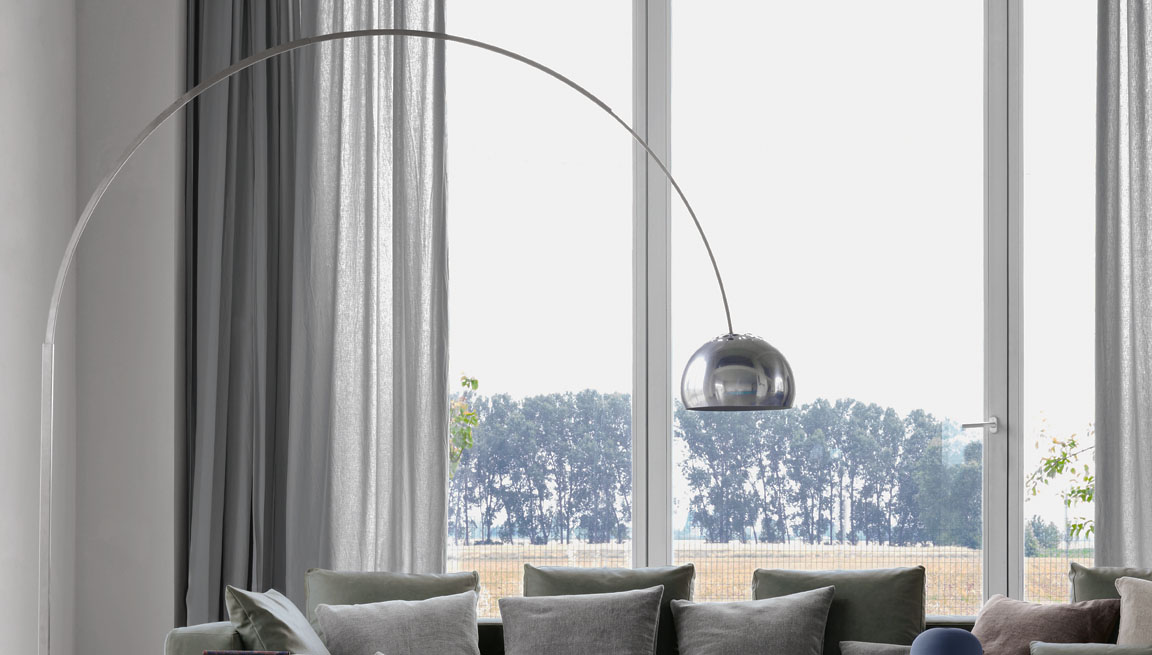 Arco Floor Lamp by Achille Castiglioni + Pier Giacomo Castiglioni for FLOS.