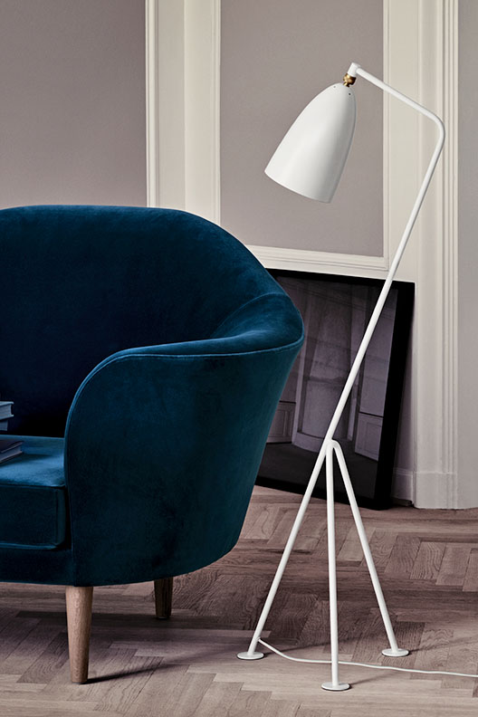 Gräshoppa Floor Lamp by Greta Grossman for GUBI.