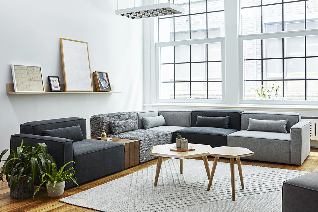 Mix Modular Sectional Sofa by Gus Modern.