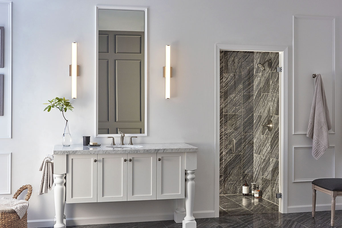 Ideas + Advice: Bathroom Lighting Ideas: 3 Tips for Vanity & Ceiling Lights.