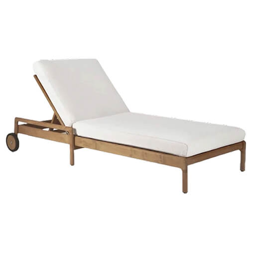 Jack Outdoor Adjustable Lounge With Cushion By Ethnicraft