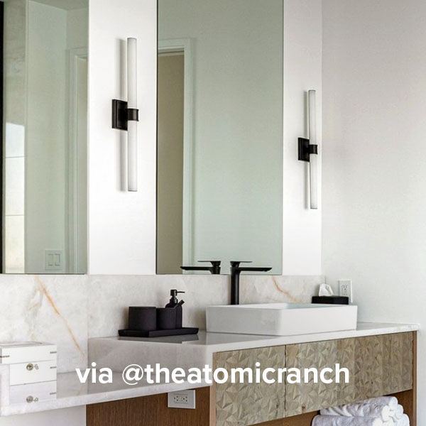 Rona LED Bath Bar by Kuzco Lighting via @theatomicranch.