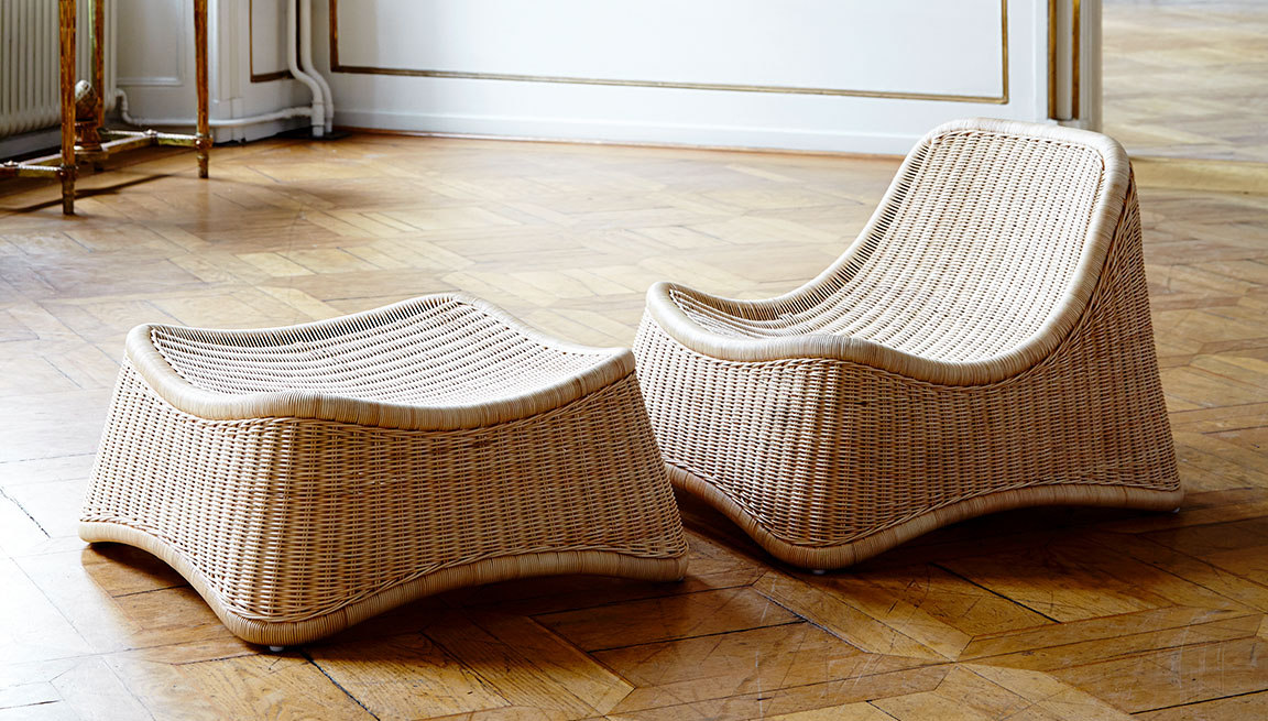 Nanna Ditzel Chill Lounge Chair and Stool by Sika Design.