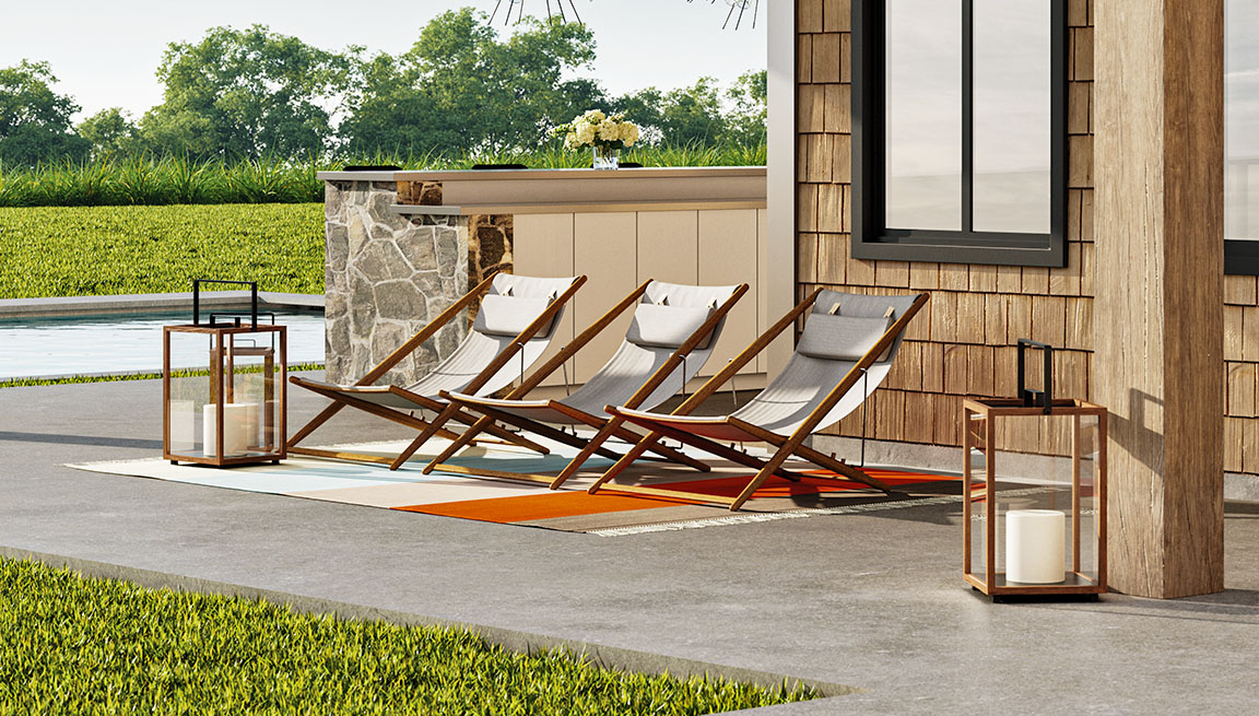 H55 Folding Lounge Chair by Skargaarden.