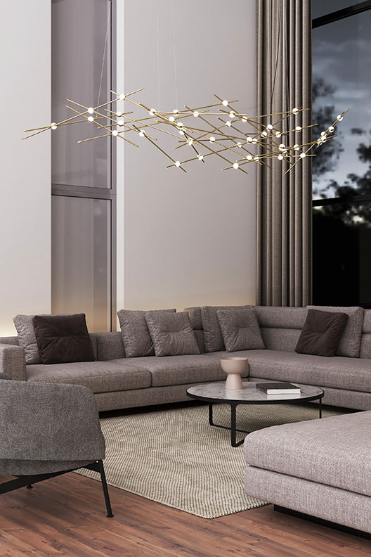 Constellation Ursa Minor Chandelier by Robert Sonneman for SONNEMAN Lighting.