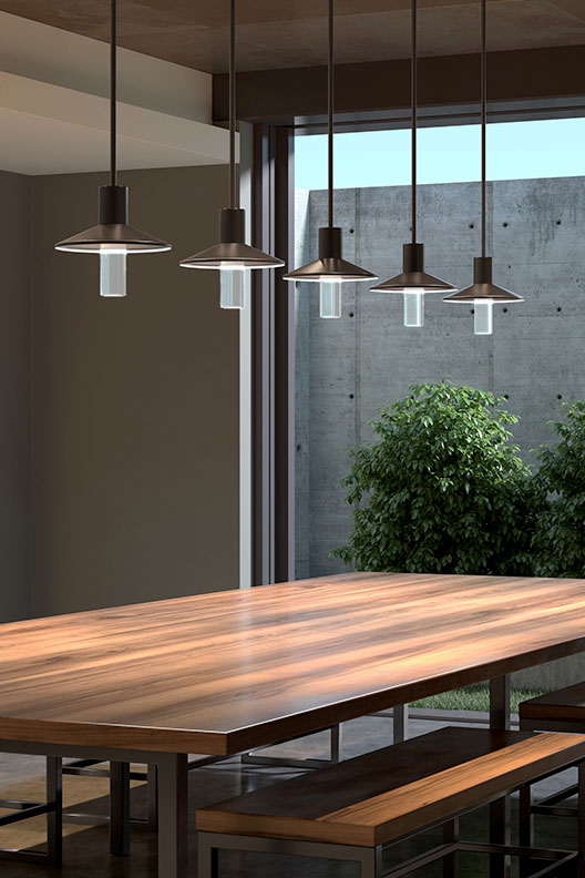 Ash Outdoor Cylinder Pendant by Tech Lighting.