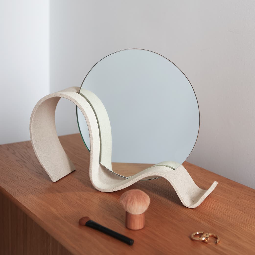 Wavee Tabletop Mirror by SIN