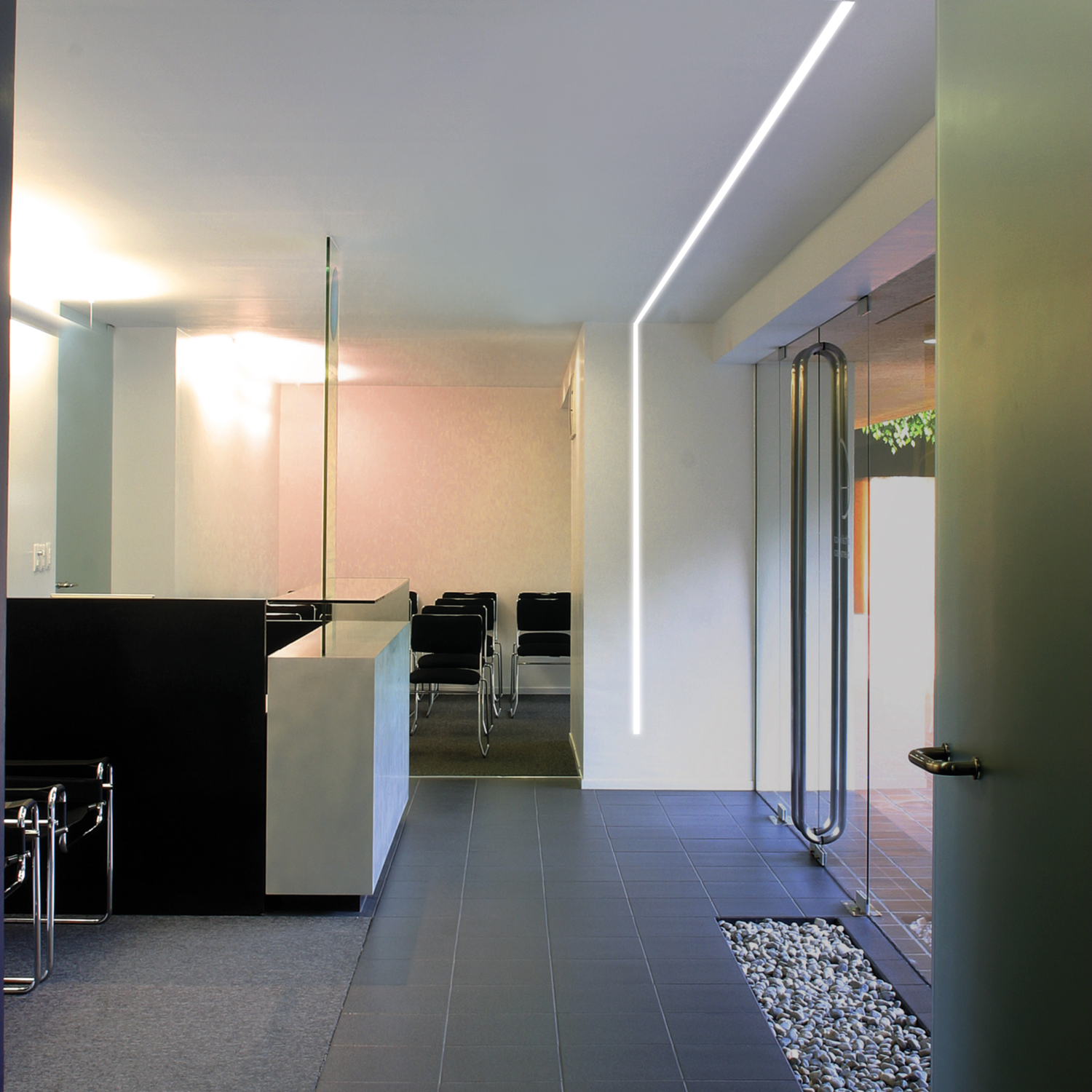 Linea LED Recessed Light in a commercial setting.