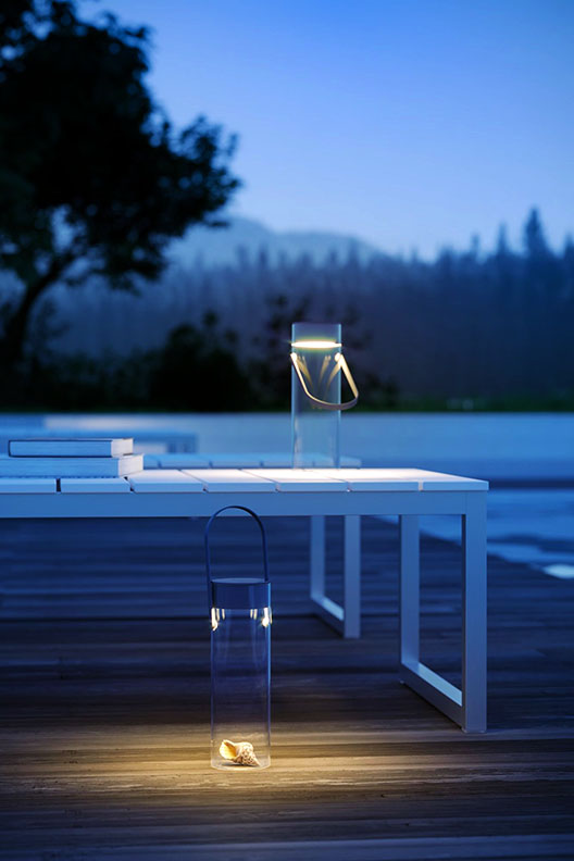 Chiardiluna LED Rechargeable Table Lamp by Rotaliana by LUMINART.