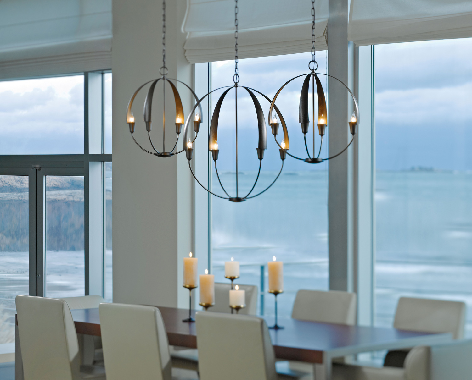 Cirque Chandelier by Hubbardton Forge.