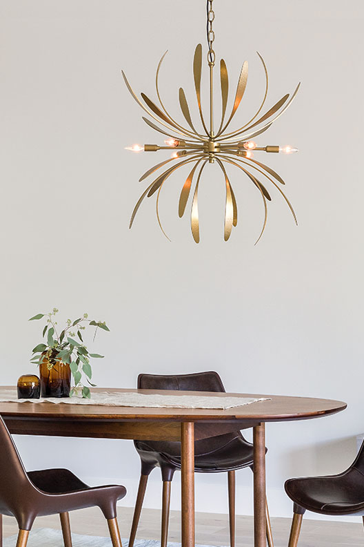 Dahlia Chandelier by Hubbardton Forge.