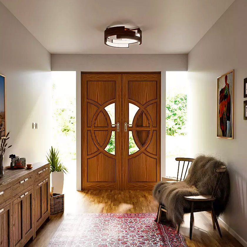 Anello LED Semi-Flushmount by Kuzco Lighting.