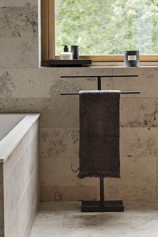 Towel Hooks + Racks.