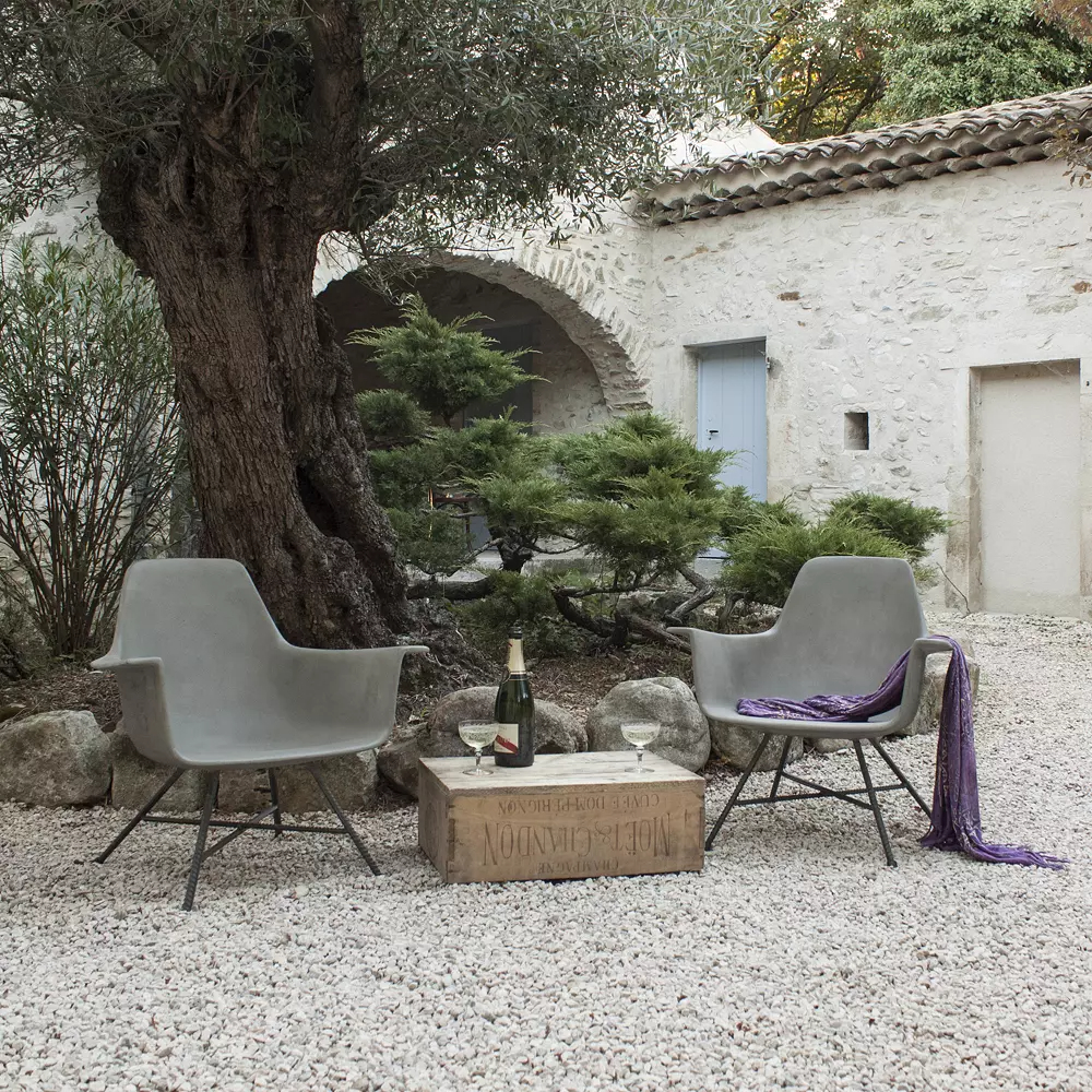 Hauteville Low Armchair by Lyon Beton