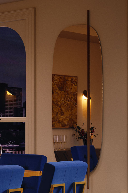 Vanity Long Mirror by Calligaris.