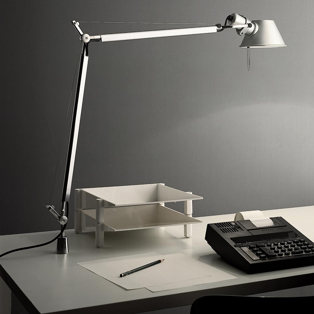 Tolomeo Classic Table Lamp on a desk.