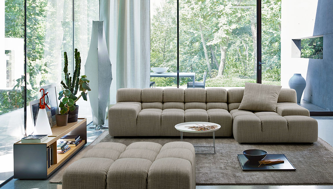 Tufty-Time Right Facing Sectional Sofa by Patricia Urquiola for B&B Italia.