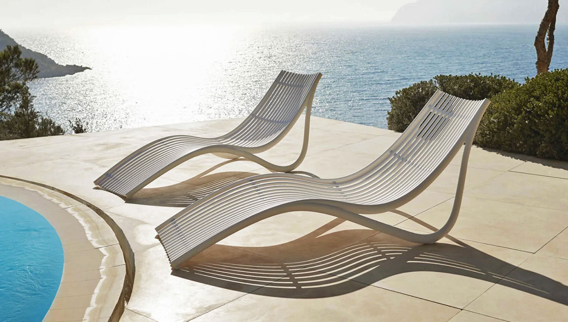 Ibiza Sun Lounger - Set of 2 by Vondom.