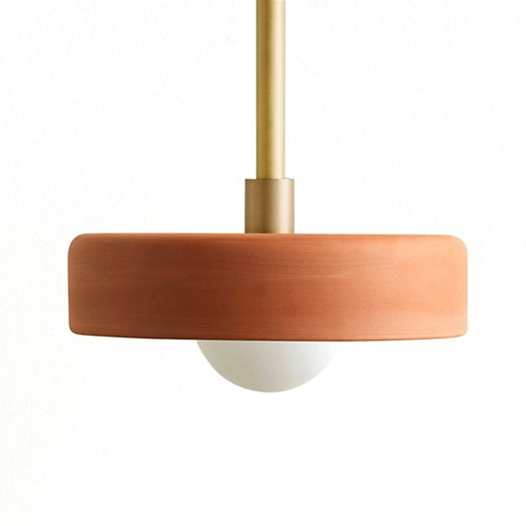 Cermaic Disc Outdoor Pendant by In Common With