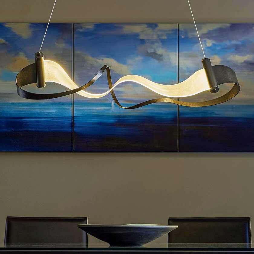 Zephyr LED Linear Suspension by Hubbardton Forge.