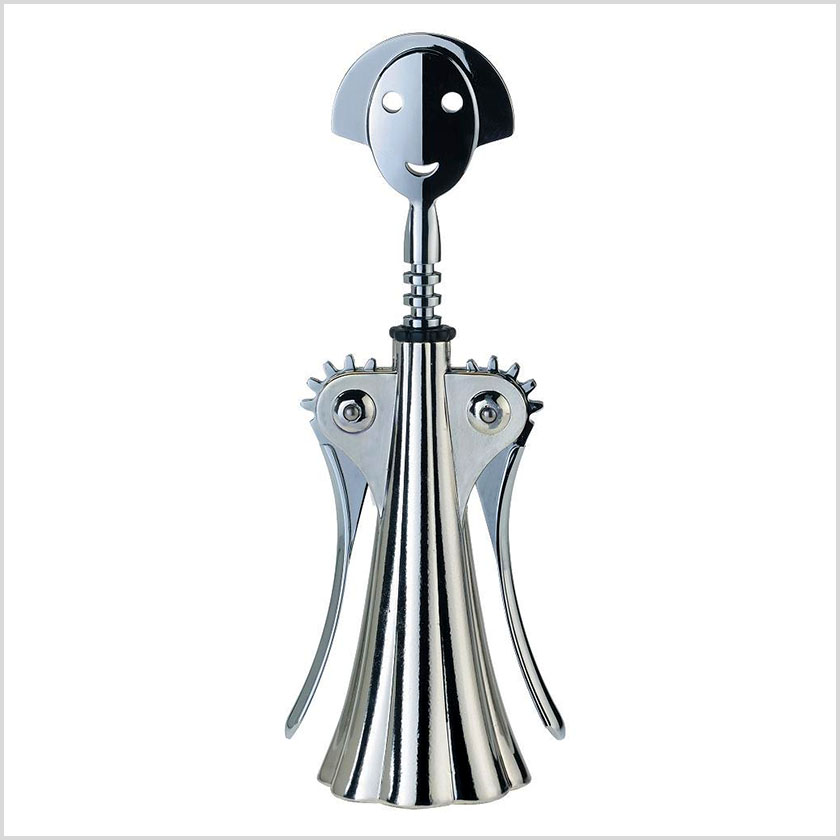 Anna G. Chrome Corkscrew by Alessandro Mendini for Alessi.