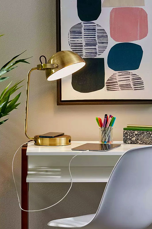 Brooks Wireless Charging Desk Lamp by Adesso.