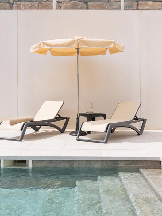 Sky Club Outdoor Sunlounger Set of 2 by Resol
