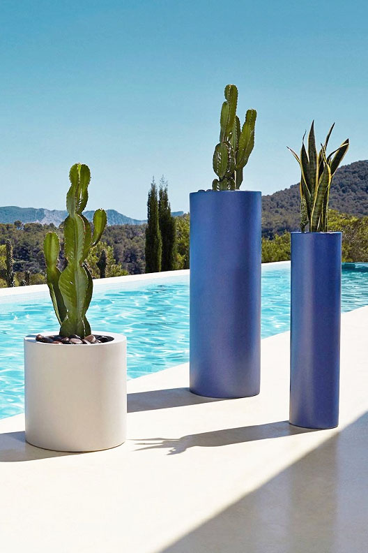 Cylinder Planter by Vondom.