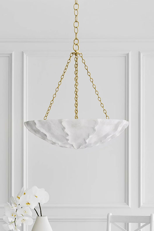 Benit Sculpted Chandelier by Visual Comfort Signature.