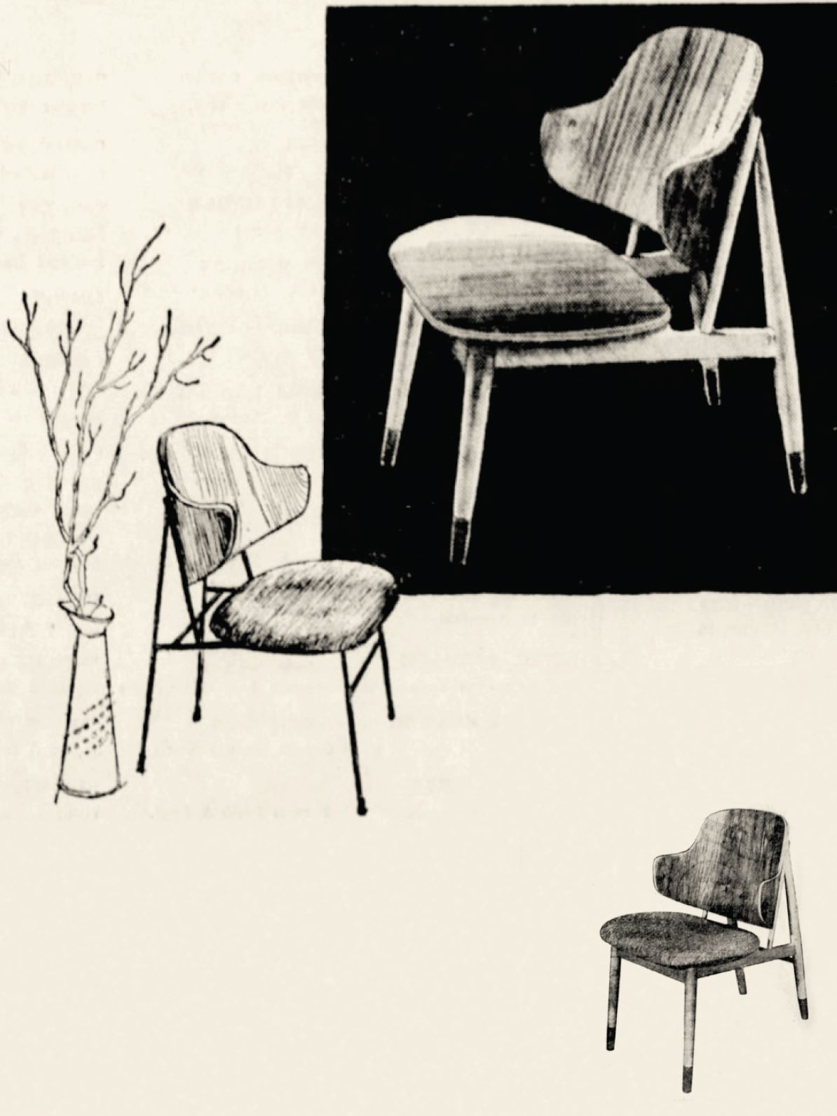 Scanned image of archival design drawings