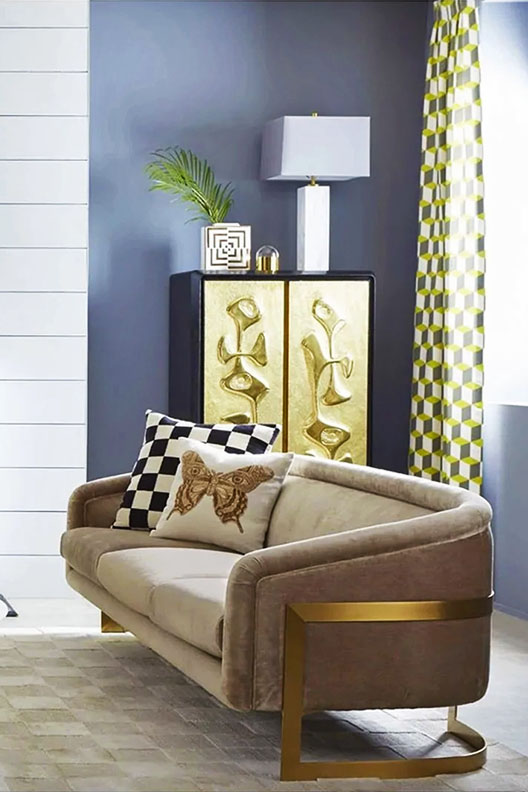 Bacharach Sofa by Jonathan Adler.