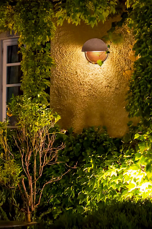 Ambiance Dome Closed Top Outdoor LED Wall Sconce by Justice Design Group.