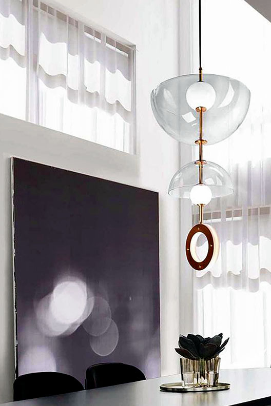 Deco LED Chandelier by Marc Wood for Marc Wood Studio.