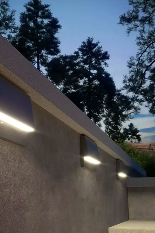 Krysen LED Outdoor Wall Sconce by Visual Comfort Modern.